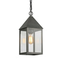 Ashford Pendant shown in the Gunmetal finish with a Clear shade - 9522-GM-CL