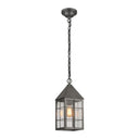 Ashford Pendant shown in the Gunmetal finish with a Clear shade - 9522-H-GM-CL 1