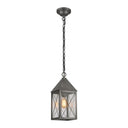 Ashford Pendant shown in the Gunmetal finish with a Clear shade - 9522-X-GM-CL 1