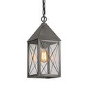 Ashford Pendant shown in the Gunmetal finish with a Clear shade - 9522-X-GM-CL