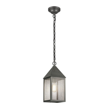 Ashford Pendant shown in the Gunmetal finish with a Seedy shade - 9522-GM-SDY 1