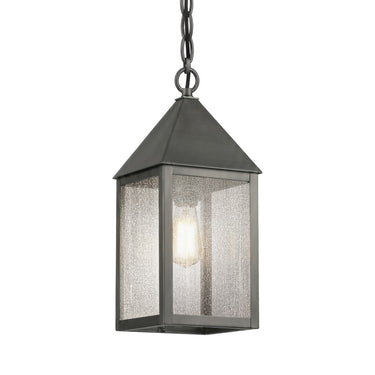 Ashford Pendant shown in the Gunmetal finish with a Seedy shade - 9522-GM-SDY