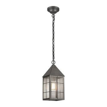Ashford Pendant shown in the Gunmetal finish with a Seedy shade - 9522-H-GM-SDY 1
