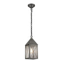 Ashford Pendant shown in the Gunmetal finish with a Seedy shade - 9522-X-GM-SDY 1