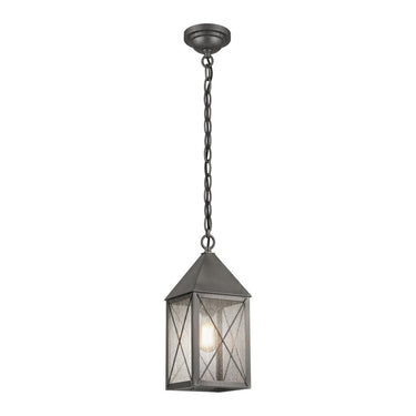 Ashford Pendant shown in the Gunmetal finish with a Seedy shade - 9522-X-GM-SDY 1