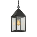 Ashford Pendant shown in the Matte Black finish with a Clear shade - 9522-BK-CL