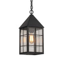 Ashford Pendant shown in the Matte Black finish with a Clear shade - 9522-H-BK-CL