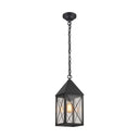 Ashford Pendant shown in the Matte Black finish with a Clear shade - 9522-X-BK-CL 1