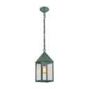 Ashford Pendant shown in the Verde Green finish with a Clear shade - 9522-VG-CL 1