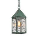 Ashford Pendant shown in the Verde Green finish with a Clear shade - 9522-X-VG-CL