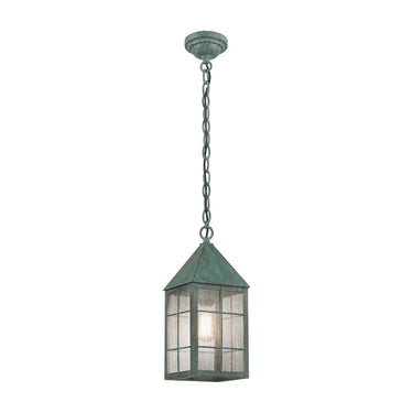 Ashford Pendant shown in the Verde Green finish with a Seedy shade - 9522-H-VG-SDY 1