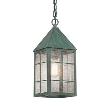 Ashford Pendant shown in the Verde Green finish with a Seedy shade - 9522-H-VG-SDY