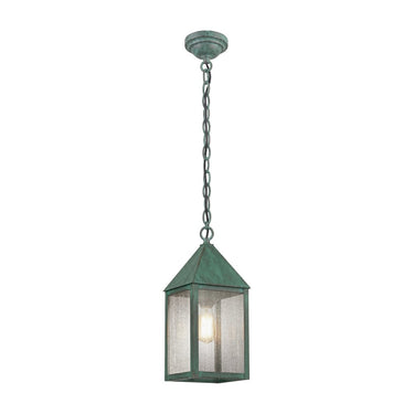 Ashford Pendant shown in the Verde Green finish with a Seedy shade - 9522-VG-SDY 1