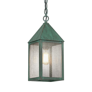 Ashford Pendant shown in the Verde Green finish with a Seedy shade - 9522-VG-SDY