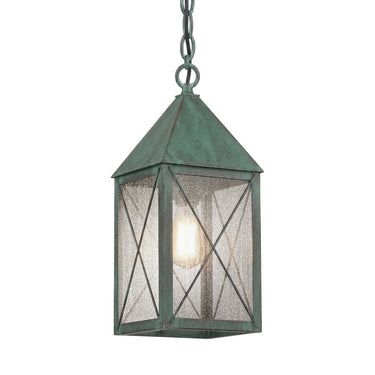 Ashford Pendant shown in the Verde Green finish with a Seedy shade - 9522-X-VG-SDY