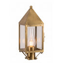 Ashford Post Lantern shown in the Antique Brass finish with a Clear shade - 9520-AB-CL-C