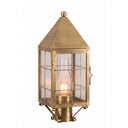 Ashford Post Lantern shown in the Antique Brass finish with a Clear shade - 9520-H-AB-CL-C