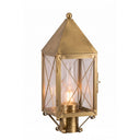 Ashford Post Lantern shown in the Antique Brass finish with a Clear shade - 9520-X-AB-CL-C
