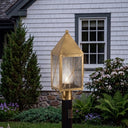 Ashford Post Lantern shown in the Antique Brass finish with a Seedy shade - 9520-X-AB-SDY-C 2