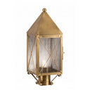 Ashford Post Lantern shown in the Antique Brass finish with a Seedy shade - 9520-X-AB-SDY-C