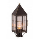 Ashford Post Lantern shown in the Bronze finish with a Clear shade - 9520-H-BZ-CL-C
