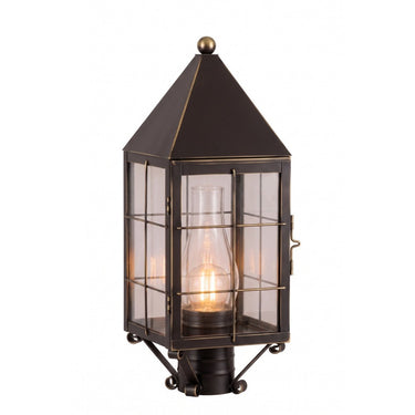 Ashford Post Lantern shown in the Bronze finish with a Clear shade - 9520-H-BZ-CL-C