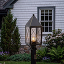 Ashford Post Lantern shown in the Bronze finish with a Clear shade - 9520-X-BZ-CL-C 2