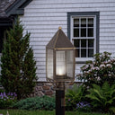 Ashford Post Lantern shown in the Bronze finish with a Seedy shade - 9520-BZ-SDY-C 2