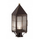 Ashford Post Lantern shown in the Bronze finish with a Seedy shade - 9520-H-BZ-SDY-C
