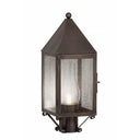 Ashford Post Lantern shown in the Dark Brass finish with a Seedy shade - 9520-DB-SDY-C