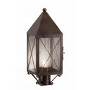 Ashford Post Lantern shown in the Dark Brass finish with a Seedy shade - 9520-X-DB-SDY-C