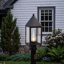 Ashford Post Lantern shown in the Gunmetal finish with a Clear shade - 9520-GM-CL-C 2