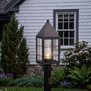 Ashford Post Lantern shown in the Gunmetal finish with a Clear shade - 9520-H-GM-CL-C 2