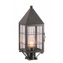 Ashford Post Lantern shown in the Gunmetal finish with a Clear shade - 9520-H-GM-CL-C