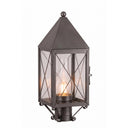 Ashford Post Lantern shown in the Gunmetal finish with a Clear shade - 9520-X-GM-CL-C