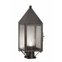Ashford Post Lantern shown in the Gunmetal finish with a Seedy shade - 9520-GM-SDY-C