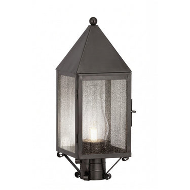 Ashford Post Lantern shown in the Gunmetal finish with a Seedy shade - 9520-GM-SDY-C
