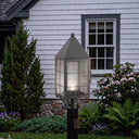 Ashford Post Lantern shown in the Gunmetal finish with a Seedy shade - 9520-H-GM-SDY-C 2