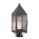 Ashford Post Lantern shown in the Gunmetal finish with a Seedy shade - 9520-H-GM-SDY-C