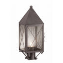 Ashford Post Lantern shown in the Gunmetal finish with a Seedy shade - 9520-X-GM-SDY-C
