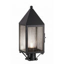 Ashford Post Lantern shown in the Matte Black finish with a Seedy shade - 9520-BK-SDY-C