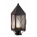 Ashford Post Lantern shown in the Matte Black finish with a Seedy shade - 9520-X-BK-SDY-C