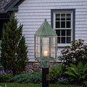 Ashford Post Lantern shown in the Verde Green finish with a Clear shade - 9520-H-VG-CL-C 2