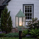 Ashford Post Lantern shown in the Verde Green finish with a Clear shade - 9520-VG-CL-C 2