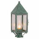 Ashford Post Lantern shown in the Verde Green finish with a Clear shade - 9520-VG-CL-C