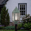 Ashford Post Lantern shown in the Verde Green finish with a Seedy shade - 9520-H-VG-SDY-C 2