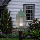 Ashford Post Lantern shown in the Verde Green finish with a Seedy shade - 9520-VG-SDY-C 2