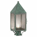 Ashford Post Lantern shown in the Verde Green finish with a Seedy shade - 9520-VG-SDY-C
