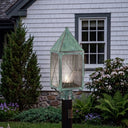 Ashford Post Lantern shown in the Verde Green finish with a Seedy shade - 9520-X-VG-SDY-C 2