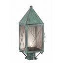 Ashford Post Lantern shown in the Verde Green finish with a Seedy shade - 9520-X-VG-SDY-C